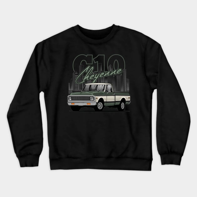 C10 Cheyenne Crewneck Sweatshirt by WINdesign